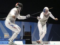 Massialas, durante el combate que le otorgó la victoria. REUTERS  /