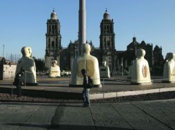 Los guardianes de Nuestros silencios ya han comenzado a establecer vínculos con los habitantes de la Ciudad de México. REUTERS  /