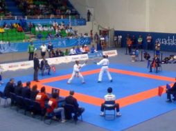 Lira durante el encuentro que le dio el paso a las semifinales.  /