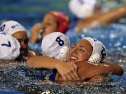Las jugadoras de Brasil celebran su triunfo ante Cuba. EFE  /
