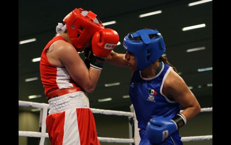 Canadá se corona en el boxeo femenil.EFE  /