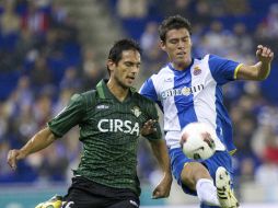 Hector Moreno del Espanyol durante el partido contra el Real Betis. EFE  /