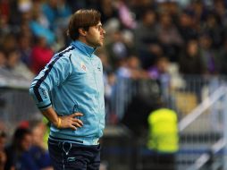 El entrenador del RCD Espanyol, Mauricio Pochettino, durante el partido de la undécima jornada de la Liga de Primera División. EFE  /