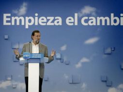 El líder popular, Mariano Rajoy, aspira por tercera ver a la Presidencia del Gobierno de España. EFE  /