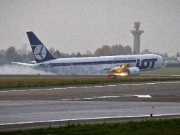 Ninguna persona resultó herida producto del aterrizaje forzoso. AFP  /