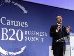 El Presidente Felipe Calderón entró al debate sobre la ''guerra de divisas'' en la cumbre dle G20.AFP  /