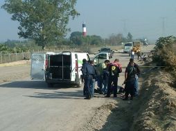 El occiso fue encontrados por empleados de una constructora.  /
