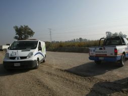 Agentes de la PGJE y de la Policía de Tlajomulco se hicieron cargo de los cadáveres.  /