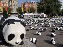 El Fondo Mundial para la Naturaleza va acompañado a un oso panda. ARCHIVO  /