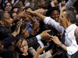 Sin embargo, los que apoyan a Obama incrementan el número de seguidores 'para lograr el progreso que buscamos'. EFE  /