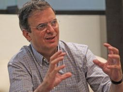 Ebrard explica que parte de lo convenido entre los partidos es que se tenga una coalición entre todos. ARCHIVO  /