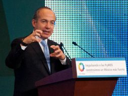El Presidente Felipe Calderón, destacó la labor que hace la Iglesia Católica en la lucha contra las adicciones. NTX  /