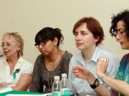 En la imagen Bertha Navarro, Isabel Fregoso, Martha Orozco, Olnek Madeleine y Hebe Tabachik.  /