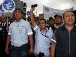 Por segundo día consecutivo pilotos y personal de Mexicana de Aviación protestan por incertidumbre sobre el rescate de la empresa. NTX  /