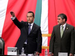 El cuerpo del secretario de gobernación, Francisco Blake Mora, está siendo velado en la Ciudad de México.  /