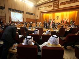 Durante reunión extraordinaria, sobre Siria, de los ministros de Exteriores de la Liga Árabe celebrada en El Cairo, Egipto. EFE  /