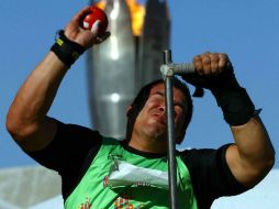 Noriega en la categoría F54, fue de menos a más en cada una de sus oportunidades. MEXSPORT  /