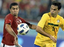 El juego de Brasil y Egipto fue muy cerrado por momentos. EFE  /