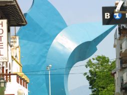 Detalle del centro de Manzanillo, cuya famosa escultura del pez fue hecha por Sebastían. ARCHIVO  /