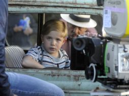El niño actor Jacob Salvati durante el rodaje de 'Little boy'. NOTIMEX  /