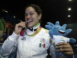 Lenia reconoció que le queda una espina por no haber logrado la medalla de oro en casa. MEXSPORT  /