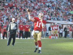 Alex Smith, mariscal de campo de los 49’s, es de los artificies del éxito de San Francisco esta temporada. GETTY IMAGES SPORT  /