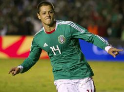 Javier 'Chicharito' Hernández sigue creciendo en popularidad entre el público en México. MEXSPORT  /
