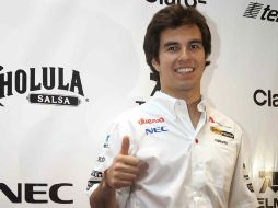 Sergio Pérez, satisfecho por lo logrado en su primer año en la Fórmula 1. MEXSPORT  /