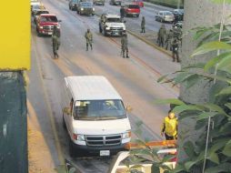 Las camionetas con los 26 ejecutados fueron abandonadas en la zona de Los Arcos del Milenio entre las 06:11 y las 06:12 horas de ayer.  /