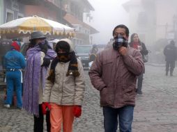 El frente frío provoca bajas temperaturas, lluvias y una densa capa de neblina en gran parte de Hidalgo. NTX  /