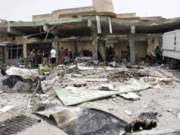 La explosión en el estacionamiento del Parlamento iraquí fue causada por un mortero, dijeron el portavoz de seguridad de Bagdad. EFE  /