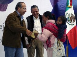 El Presidente Felipe Calderón sostuvo una charla con los ciudadanos y habló de seguridad y desarrollo social. NTX  /