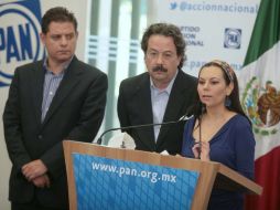 La coordinadora de diputados locales, Laura Rojas, pidió a los panistas realizar reformas que impidan casos como el de Coahuila.  /