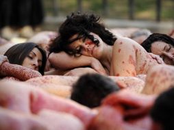 Las pretenciones de la protesta es invitar a los consumidores a vestirse con otros tejidos que no sean de origen animal. AFP  /