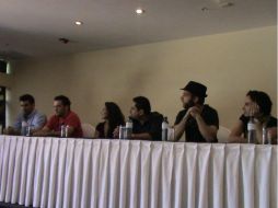 En la presentación estuvieron los protagonistas, el director y productor del largometraje 'Preludio'. ESPECIAL  /