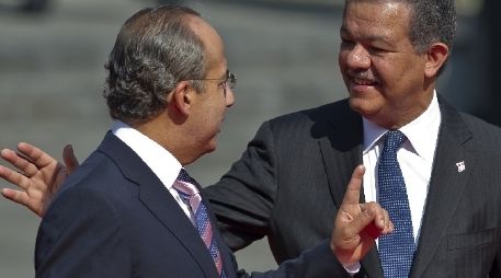 Ambos mandatarios se reunieron desde temprana hora del martes para afinar la estrategia. AFP  /