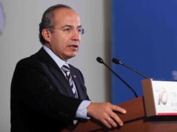 Calderón dijo hoy que la desigualdad se redujo desde 2000 a 2010. EL UNIVERSAL  /