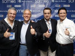 En la imagen de izquiera a derecha, Alfonso Petersen Farah, Fernando Guzmán, Hernán Cortés Berumen y Alonso Ulloa.  /