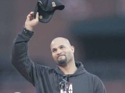 Albert Pujols se despide de San Luis como un ídolo, después de haber jugado 11 años con los Cardenales. AP  /