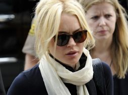 La actriz cumple con parte de la sentencia impuesta por violar su libertad condicional. AP  /