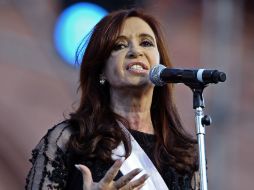 En su mensaje inaugural, Fernández destacó el fuerte crecimiento económico argentino de los últimos años. AFP  /