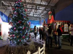 En torno de este árbol navideño se colocaron casitas donde se muestran diversos aspectos de la celebración en algunos países del mundo.  /