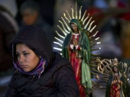 Tres mujeres entraron en labor de parto mientras visitaban a la ''Morenita''. AFP  /