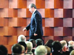 El Presidente Felipe Calderón lamentó la falta de aportaciones al Fondo Monetario Internacional. EL UNIVERSAL  /