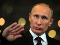 Putin respondió hoy una serie de preguntas en directo en un programa de TV.  AFP  /