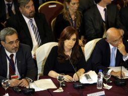La presidenta de Argentina, Cristina Fernández, participó hoy en la XLII cumbre de presidentes del Mercado Común del Sur. EFE  /