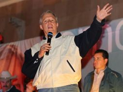 El panista Fernando Guzmán arremetió en el evento contra el llamado nuevo PRI .  /