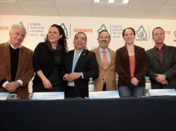 El líder del PAN a nivel nacional en el encuentro con los aspirantes a la jefatura de Gobierno del DF. NTX  /