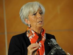 El FMI, lidereado por Christine Lagarde, destacó la rápida recuperación de México frente a la crisis mundial. AFP  /