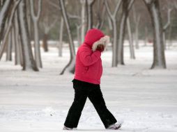 En la capital del estado, habitantes soportaron hasta los ocho grados bajo cero. AFP  /